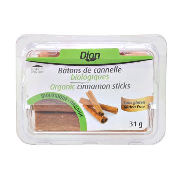 Bâtons de cannelle biologiques sans gluten