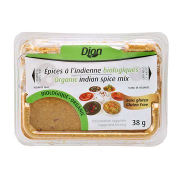 Épices à l'indienne biologiques et sans gluten