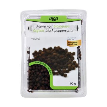 Poivre noir entier biologique sans gluten