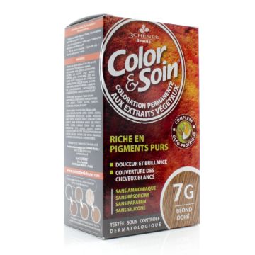 Natural hair coloration - Golden blond 7G