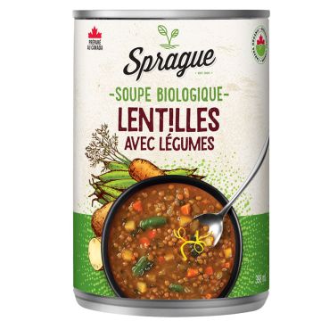 Organic soup - Lentils with vegetables