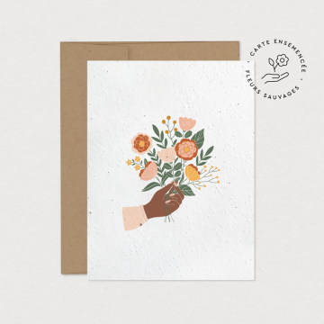 Plantable card - Bouquet