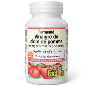 Fermented Apple Cider Vinegar 500 mg with Chromium 250 mcg  - Weight Management