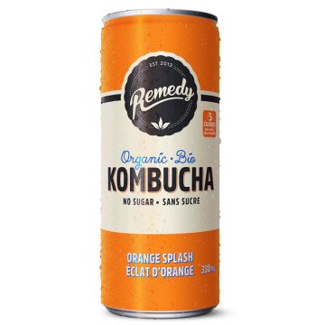 Kombucha Éclat d'orange sans sucre biologique