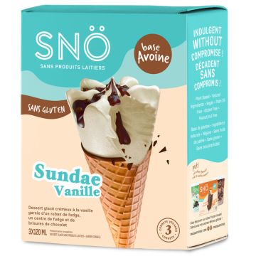 Dairy-free Frozen Dessert - Vanilla Sundae Cones