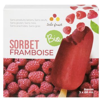 Organic bars - Raspberry sorbet