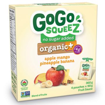 Organic GoGo squeez - Apple Mango Pineapple Banana