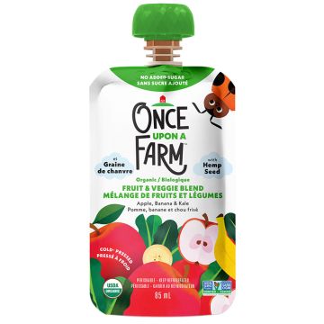 Organic Fruit and Vegetable Mix - Apple Banana Kale Hemp Seeds