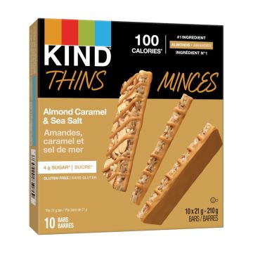Thin gluten-free almonds - Caramel and sea salt