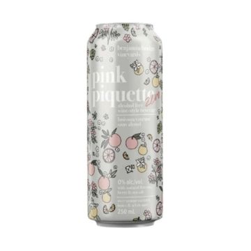 Alcohol Free Wine Drink Pink Piquette Zero