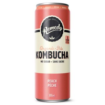 Organic Kombucha Peach Sugar Free