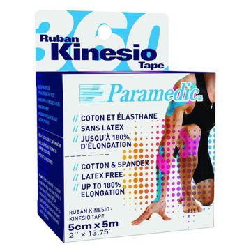 Blue kinesio tape