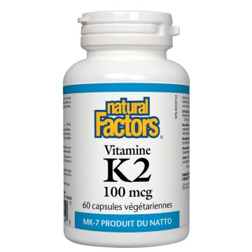 Vitamin K2 100 mcg - MK-7 from Natto Bean - Bone Health