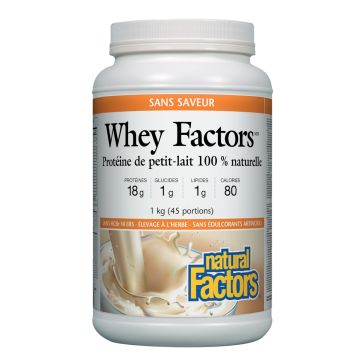 Unflavoured Grass-fed Whey Protein Whey Factors 38 Servings