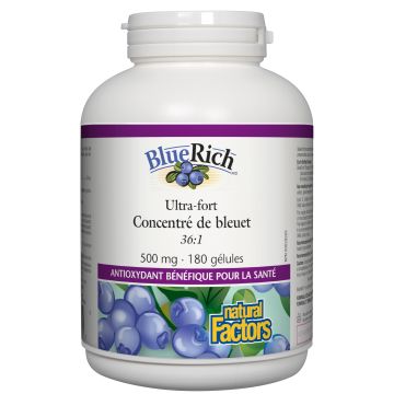 BlueRich Super Strength Blueberry Concentrate 500 mg - Antioxidant