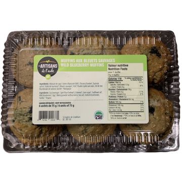 Organic muffins - Wild blueberry