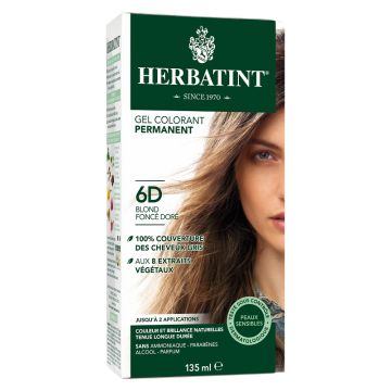 Permanent hair color gel - 6D Dark Golden Blond