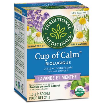 Organic Cup of Calm herbal tea - Lavender & mint