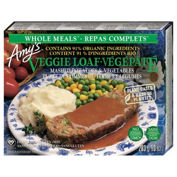 Veggie Loaf Mashed Potatoes and Vegetables