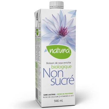 Organic fortified soy beverage - Unsweetened