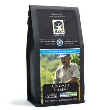 Humaniterra Colombia Supreme - Whole Beans Sustainable Ground Filter Coffee
