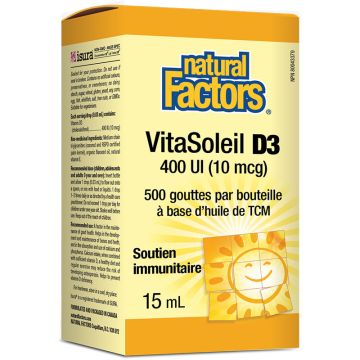 SunVitamin Liquid D3 Vitamin 400 IU - Immune System