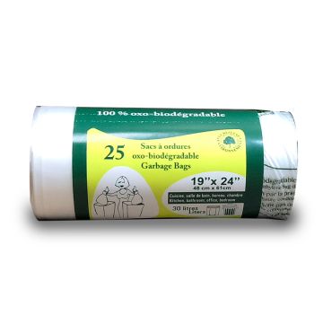 Biodegradable bags - Garbages 19'' x 24''