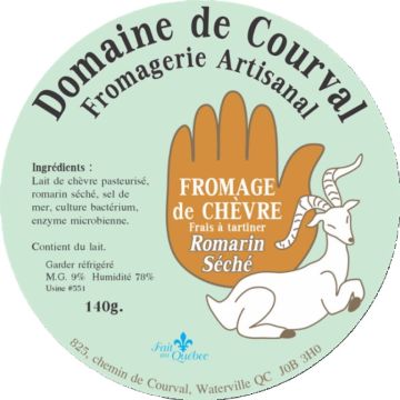 Organic fresh cheese  -  Goat rosemary