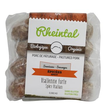 Organic frozen sausages  -  Stong italienne