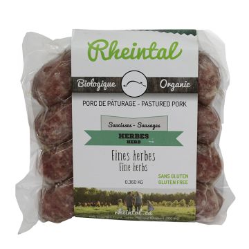 Organic frozen sausages - Fine herbs