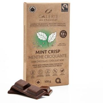 Dark chocolate organic  - Crunchy mint