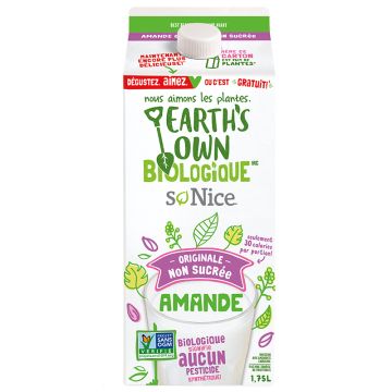 Organic almond beverage  -  Original Unsweetened