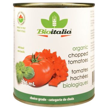 Organic chopped tomatoes - With basil