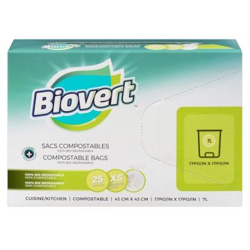 Compostable Bags - 17'' x 17'' 7 Litres