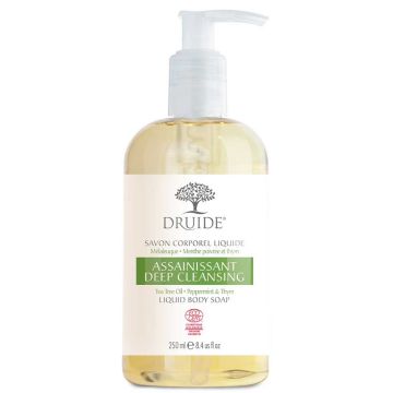 Savon corporel liquide biologique Assainissant - Mélaleuque, menthe poivrée et thym