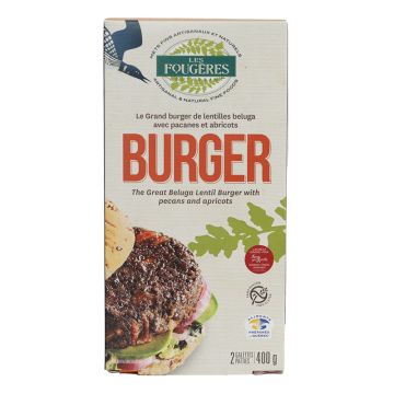 The great beluga lentil burger - With pecans and apricots