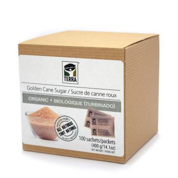  Organic cane sugar - Roux turbinado in sachets