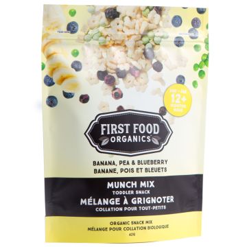 Organic snack mix - Banana peas and blueberries