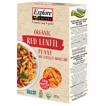 Organic Red Lentil Penne Pasta