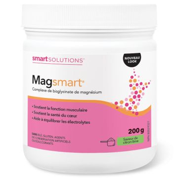 Lemon-Lime Flavour Magsmart Magnesium Bisglycinate Complex - Heart and Muscles 