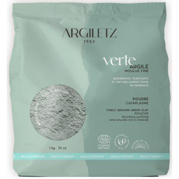 Finely ground green clay