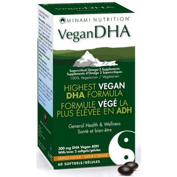 VeganDHA Omega-3 Vegan formula - Orange flavour