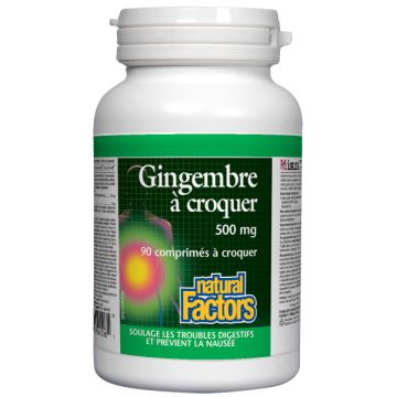 Chewable Ginger 500 mg - Digestive Disorders and Nausea