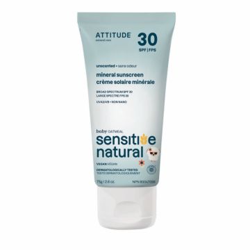 Sensitive Natural soins bébé - Crème solaire minérale hypoallergénique FPS 30