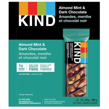 Nuts bar - Almond mint & dark chocolate (Gluten free)