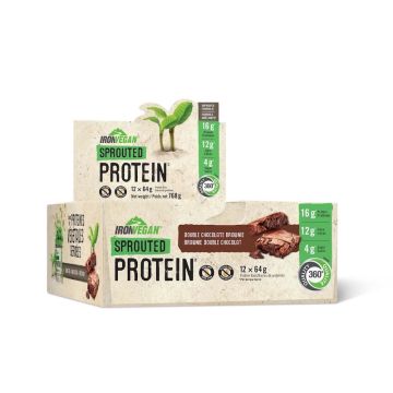 Sprouted Protein Bar - Double Chocolate Brownie 12 Pack