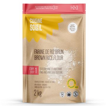 Organic flour - Brown rice stone ground