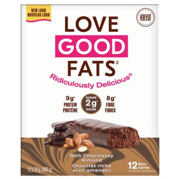 Snack bar gluten free  - Rich chocolatey almond packaging 12 units