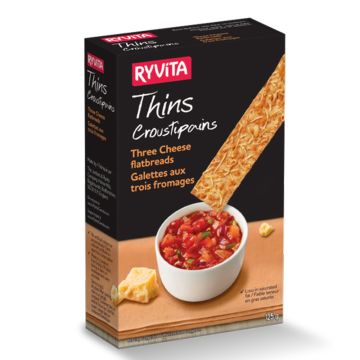 Thins Croustipains - Three Cheese Flatbreads