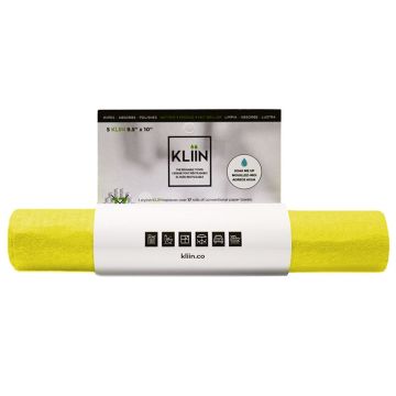 Reusable cleaning cloth roll - Yellow (9.5'' x 10'')